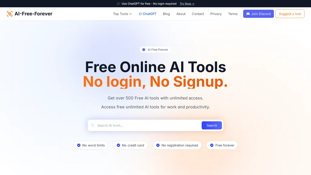  AI Free Forever