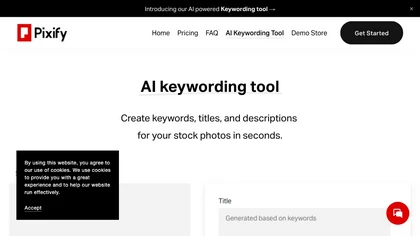  AI Keywording Tool