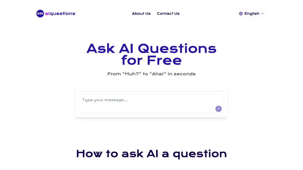 Ask AI Questions Online