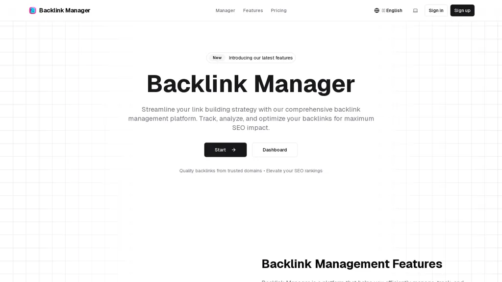 Backlink Manager