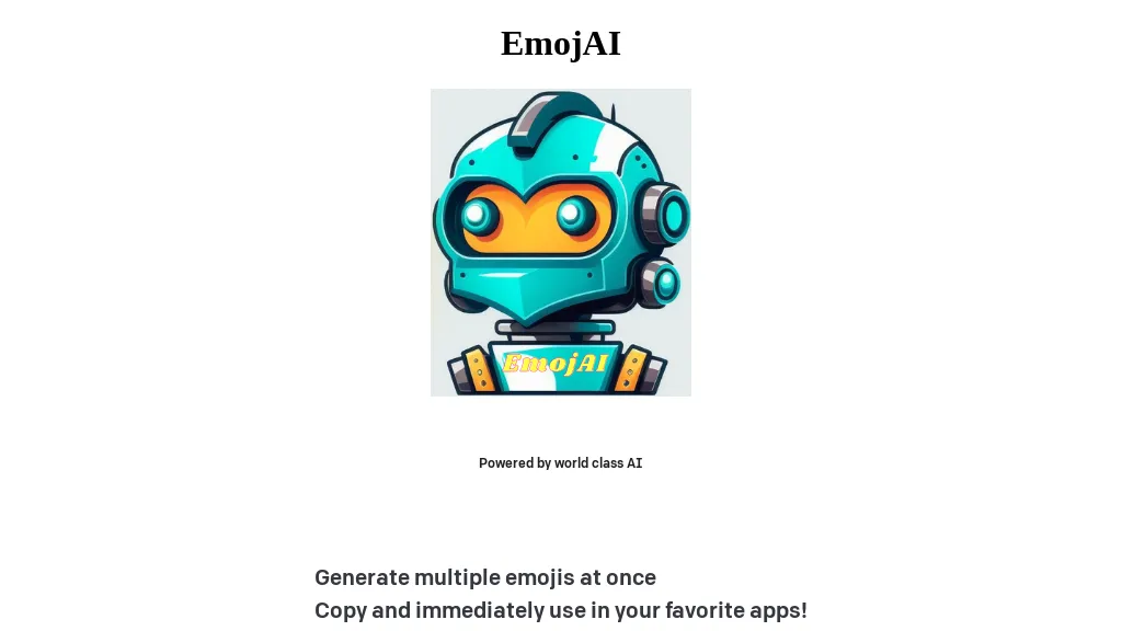  EmojAi