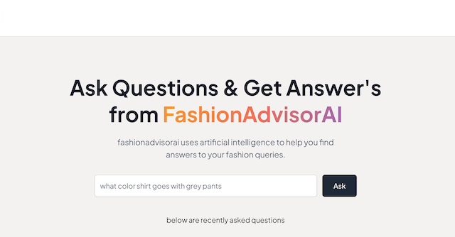  FashionAdvisorAI