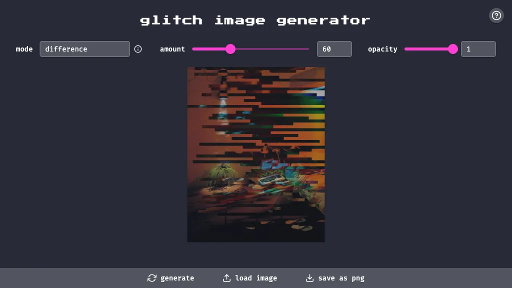  Glitch Image Generator