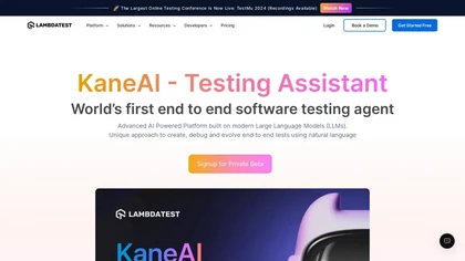 KaneAI by LambdaTest