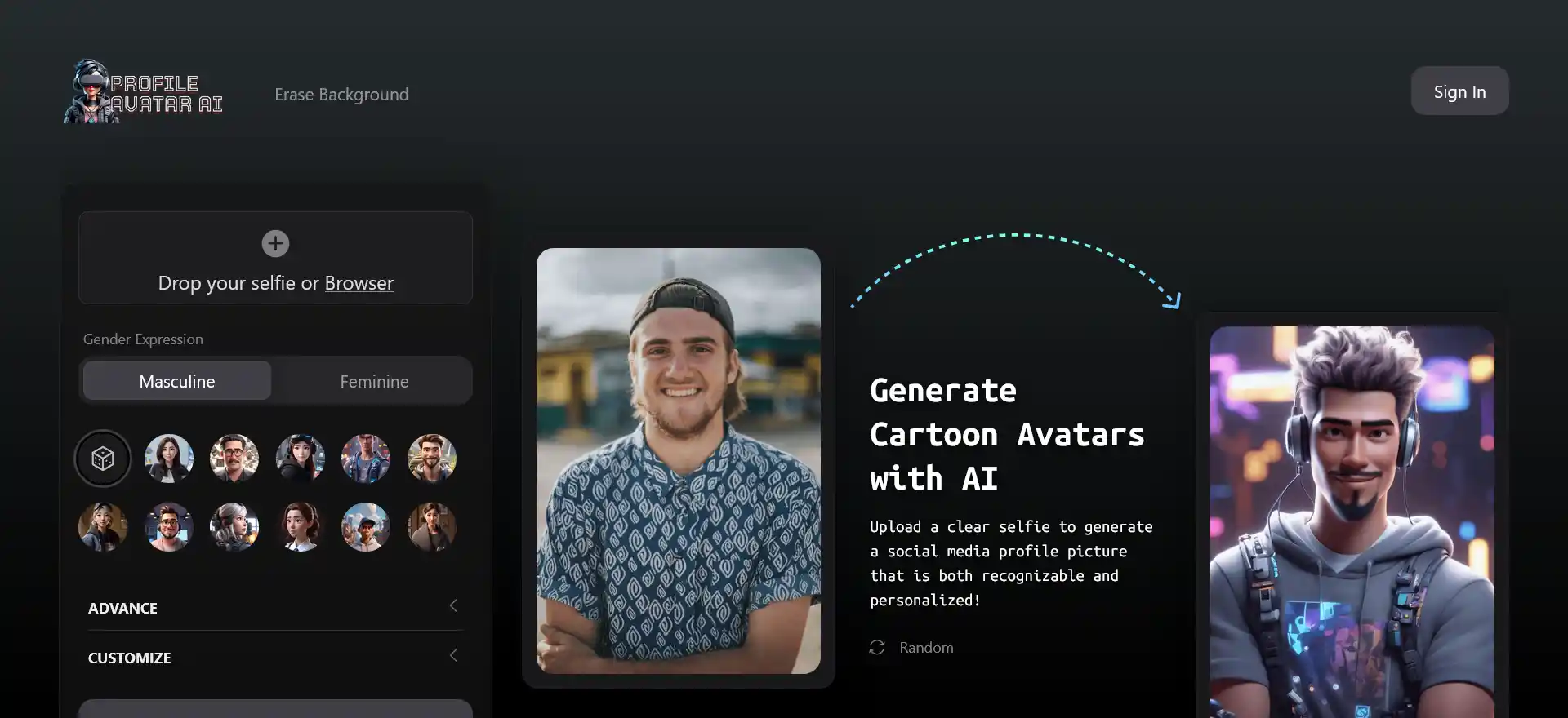 Profile Avatar AI
