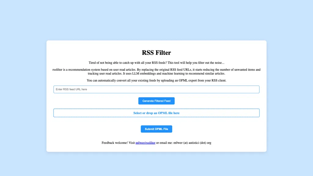  RSS filter