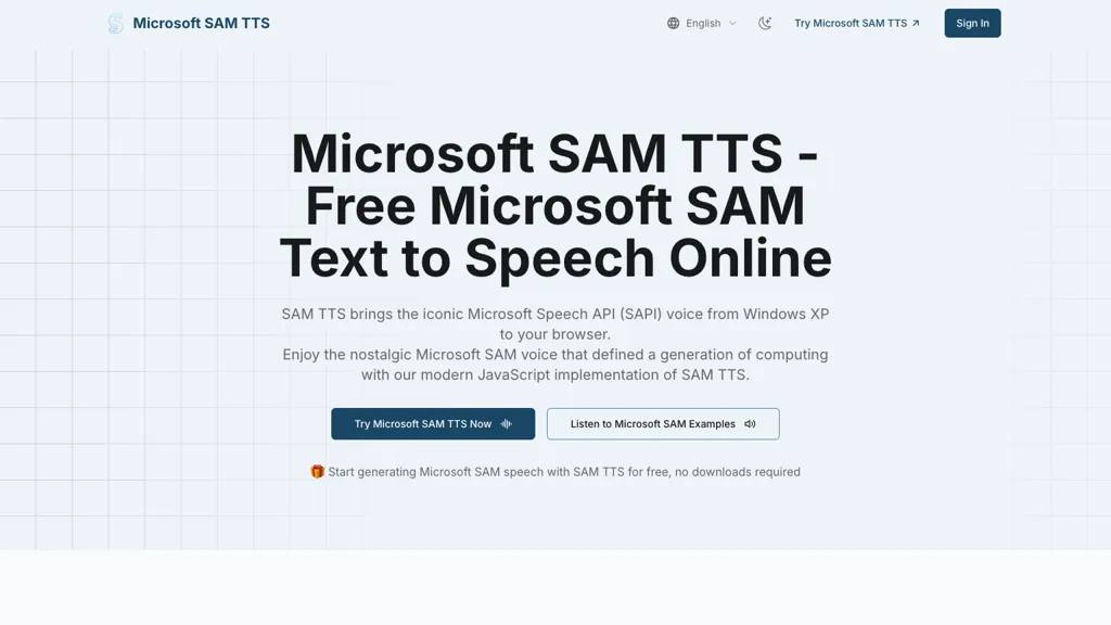  SAM TTS