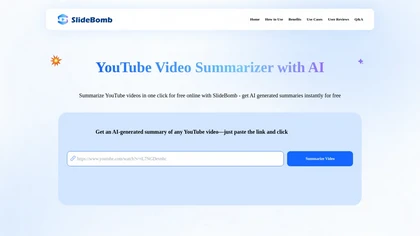 Slidebomb Summarizer AI