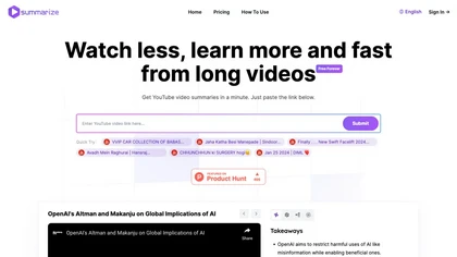  Summarize-Youtube Video Summarizer