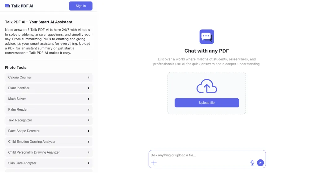  Talk PDF AI