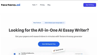  Textero.ai Essay Writer