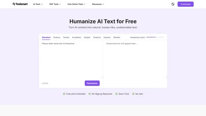 Toolsmart Free Humanize AI
