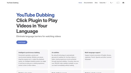 YouTube Dubbing